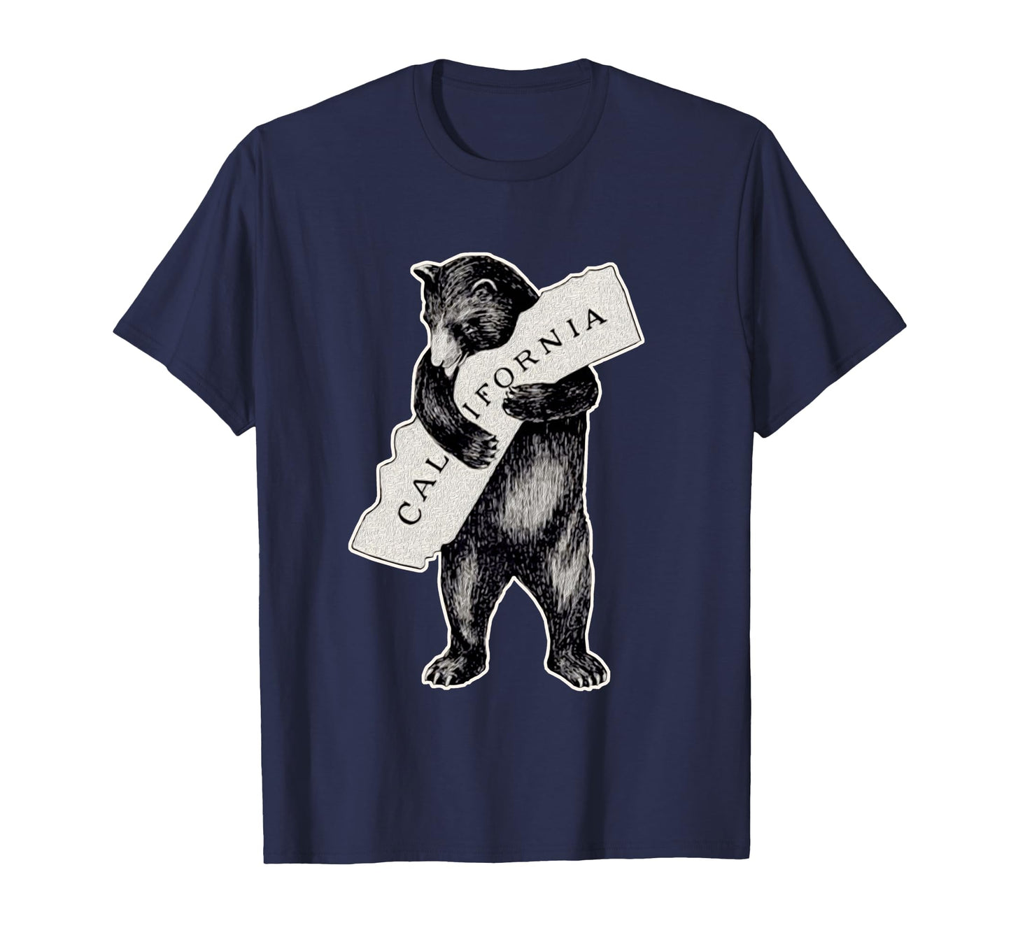 Bear Hug I Love California Shirt Art-Retro Vintage Cali Bear Long Sleeve T-Shirt