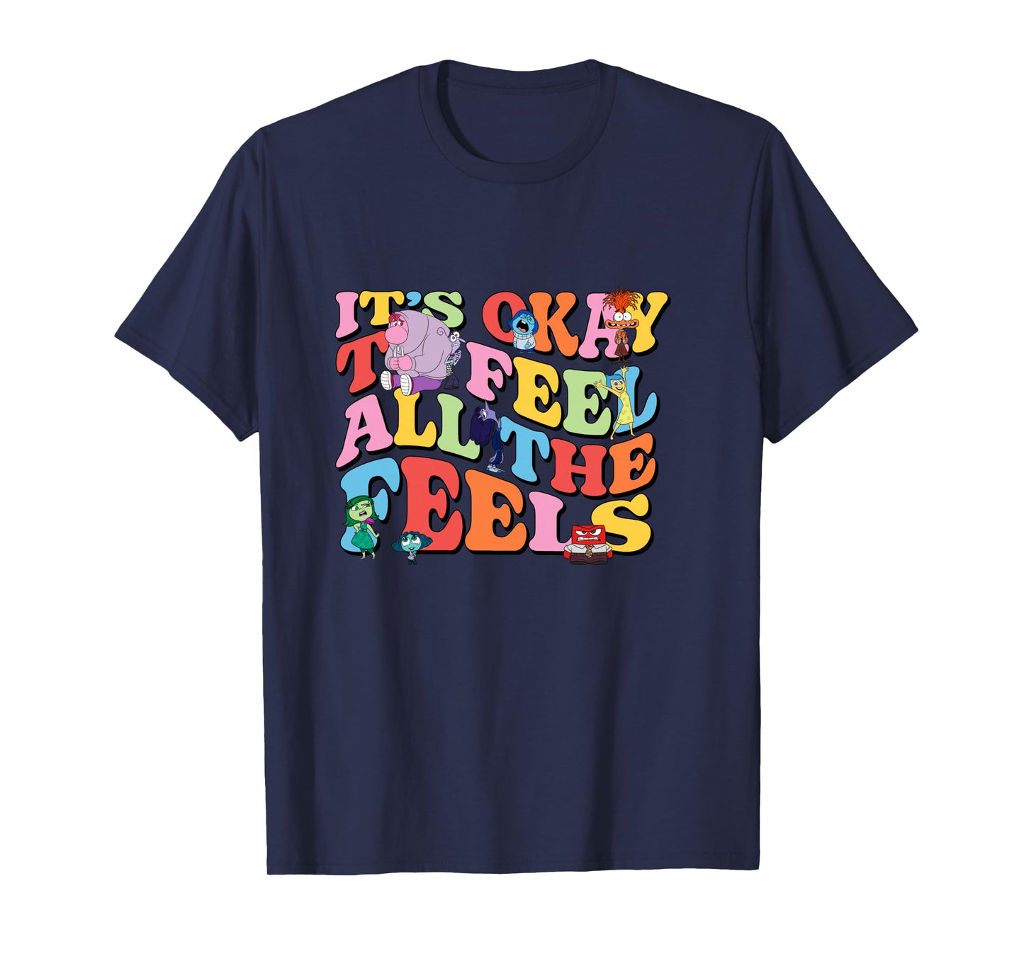 Disney Pixar Inside Out 2 It’s Okay to Feel All The Feels Long Sleeve T-Shirt