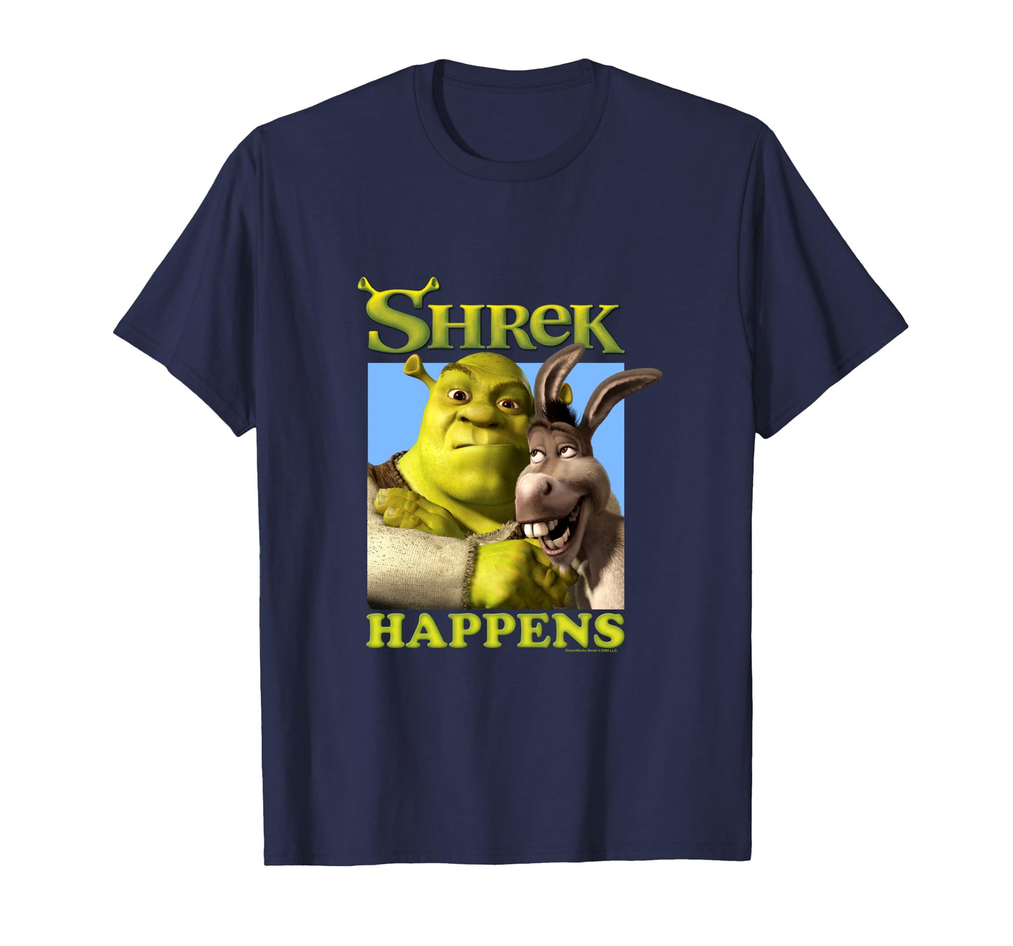 Shrek Happens Donkey Shrek Best Friends Big Chest Poster Long Sleeve T-Shirt