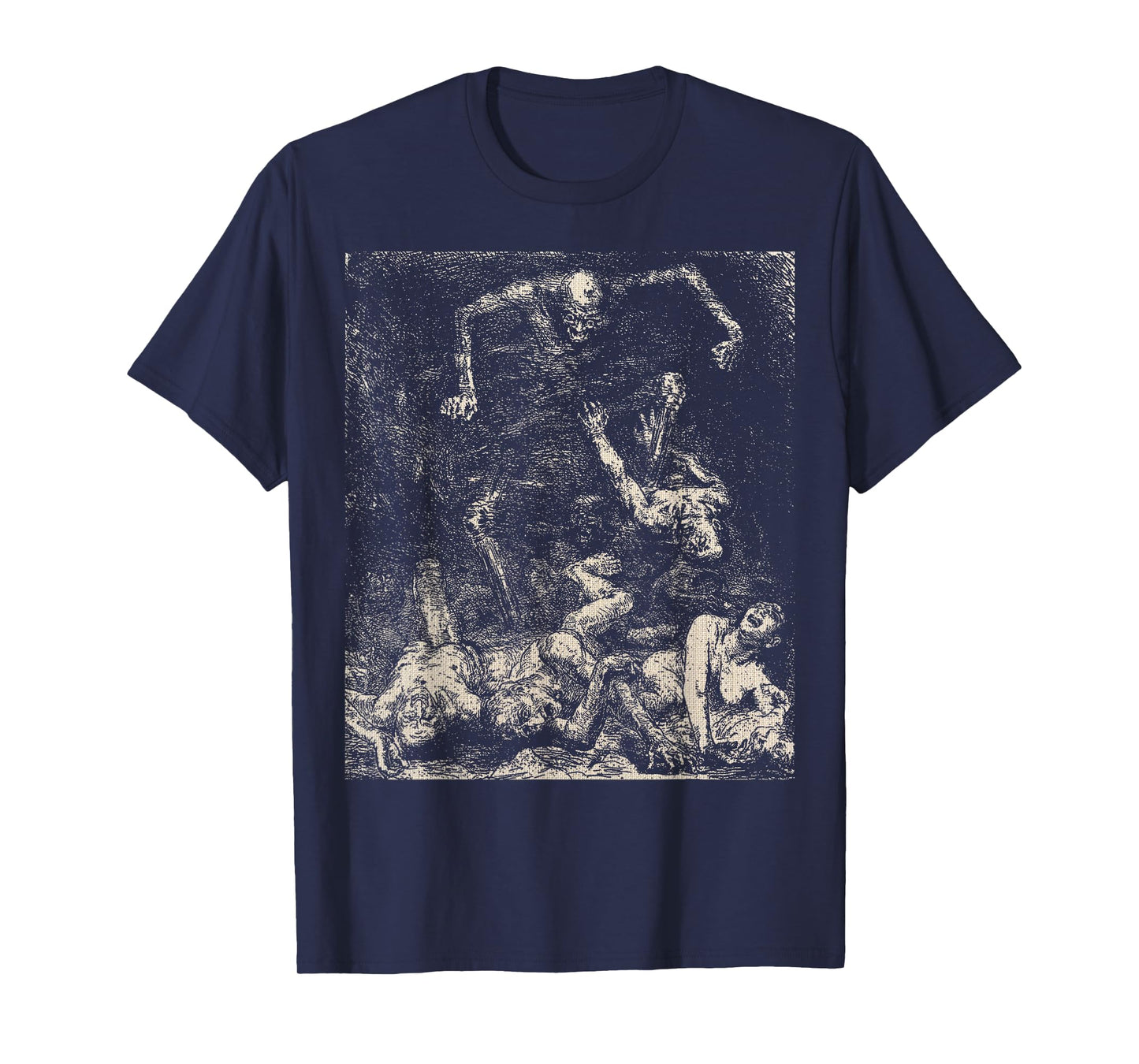 Retro Halloween Evil Demon Rise From the Dead Creepy Macabre T-Shirt