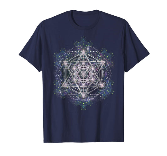 Metatron Cube Sacred Geometry Shirt - Spiritual Yoga T-shirt T-Shirt