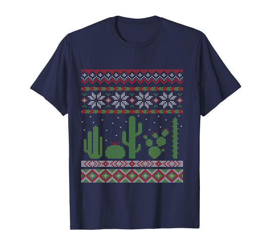 Cactus Ugly Christmas Southwest Cacti Succulent Long Sleeve T-Shirt