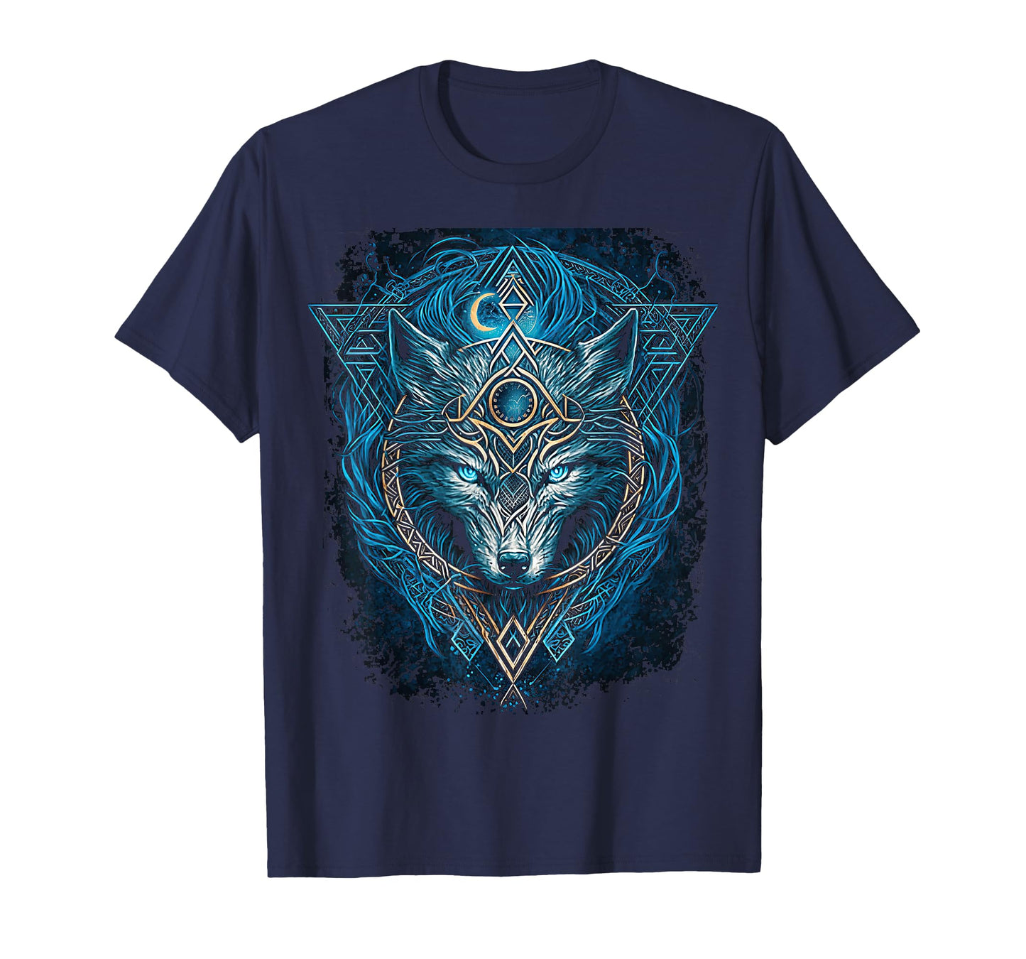 Odins Wolf Viking Norse Runes Nordmann Mythology T-Shirt