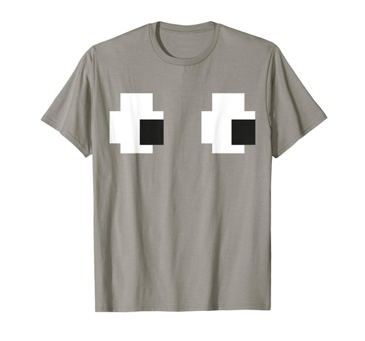 Retro Arcade Game Ghost Eyes Halloween Group Costume T-Shirt