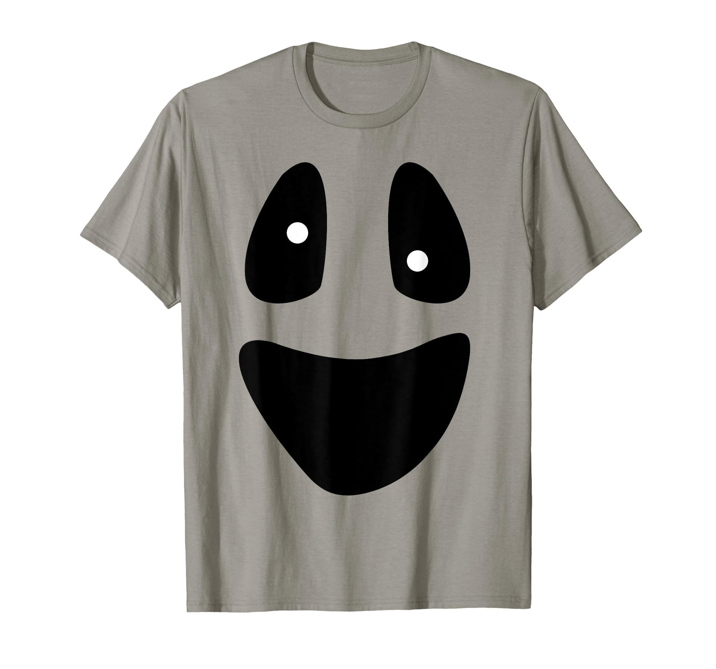 Ghost - Funny Scary Face Lazy Halloween Costume T-Shirt