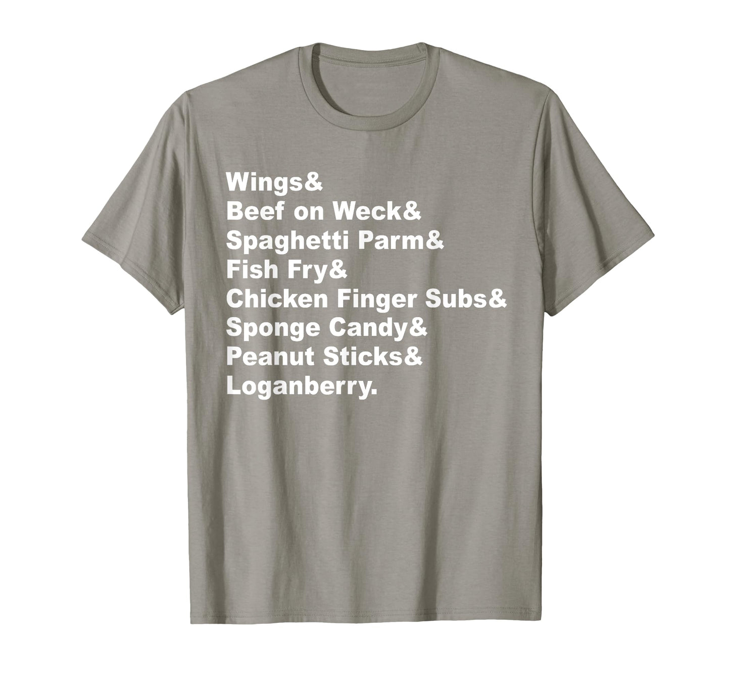 Classic Buffalo New York Foods Buffalo NY Foodie List Red T-Shirt