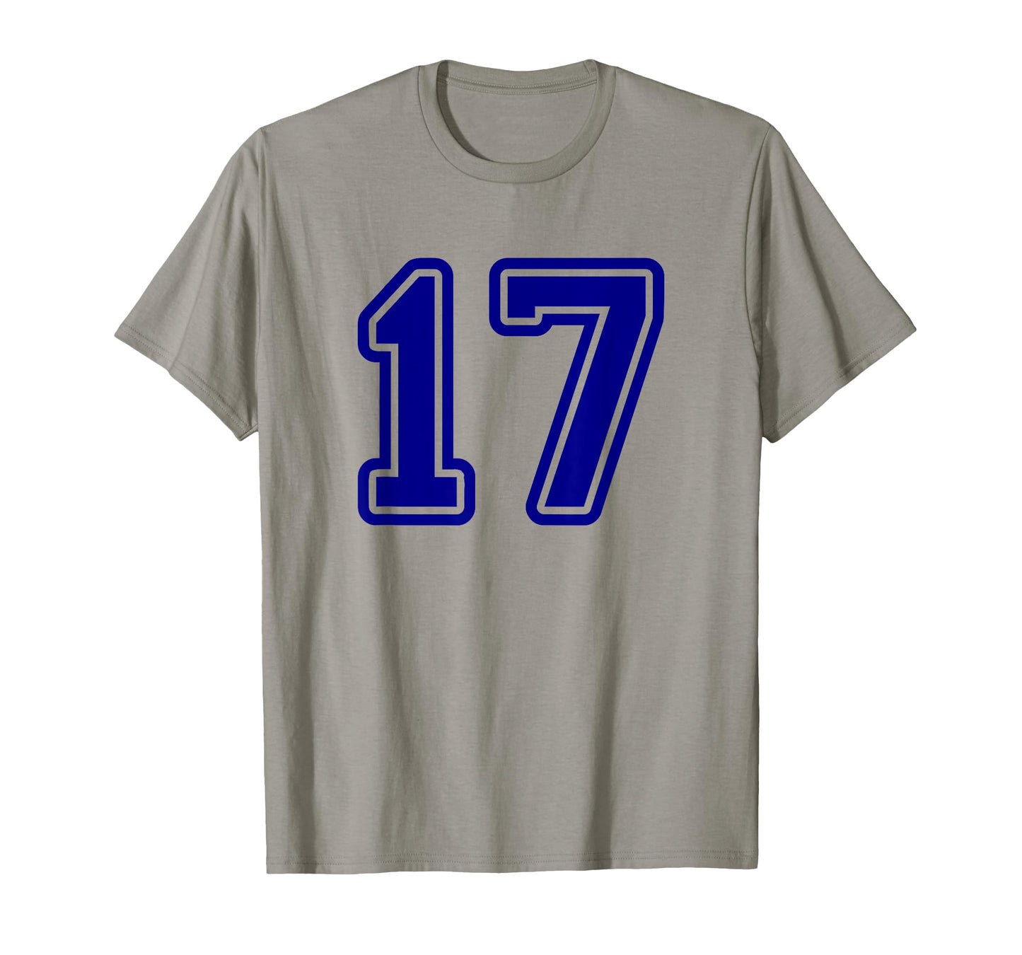 Number #17 Blue Varsity Favorite Number 17 T-Shirt