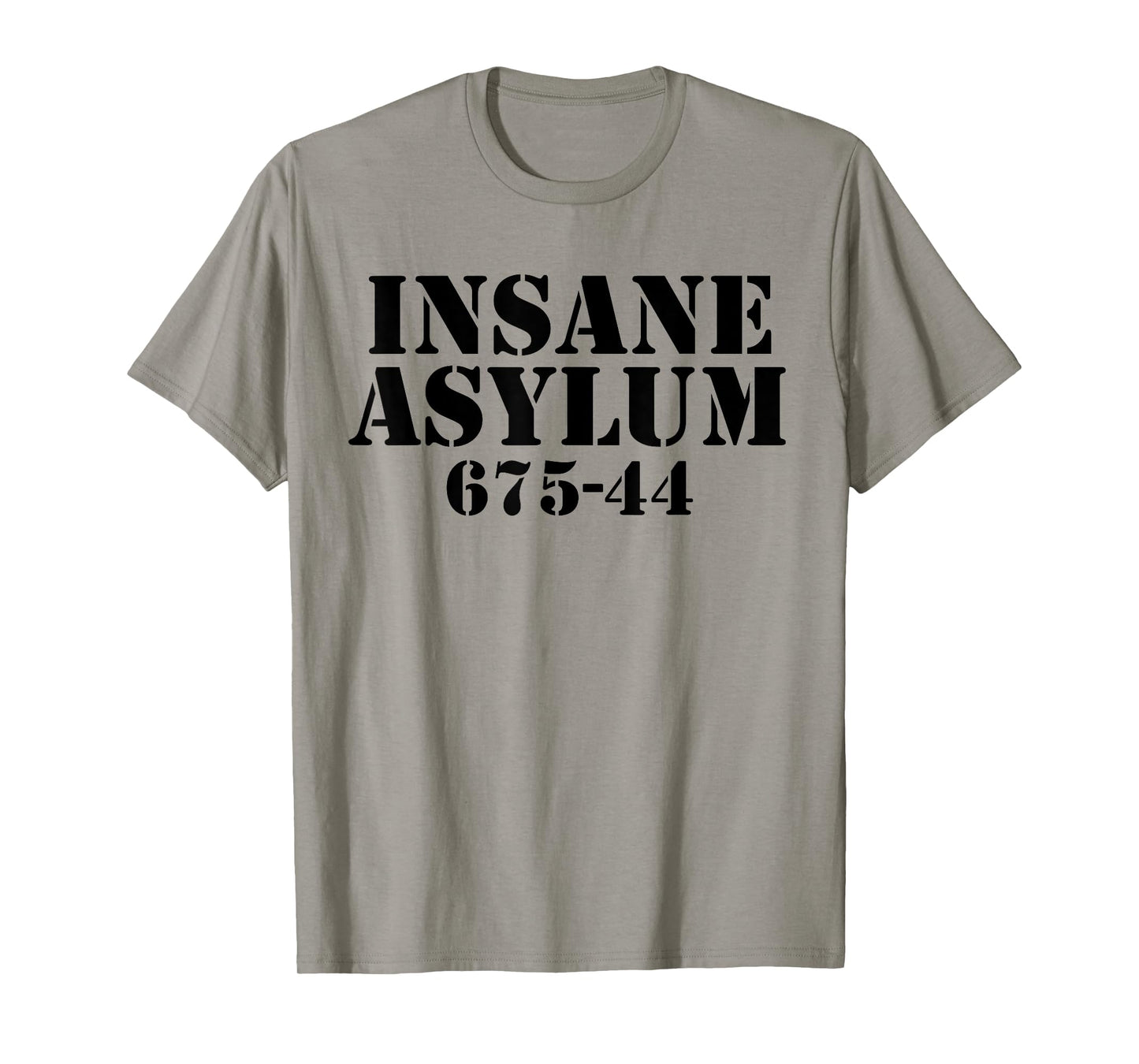 Funny Easy Lazy Halloween INSANE ASYLUM PRISON Costume Gift T-Shirt