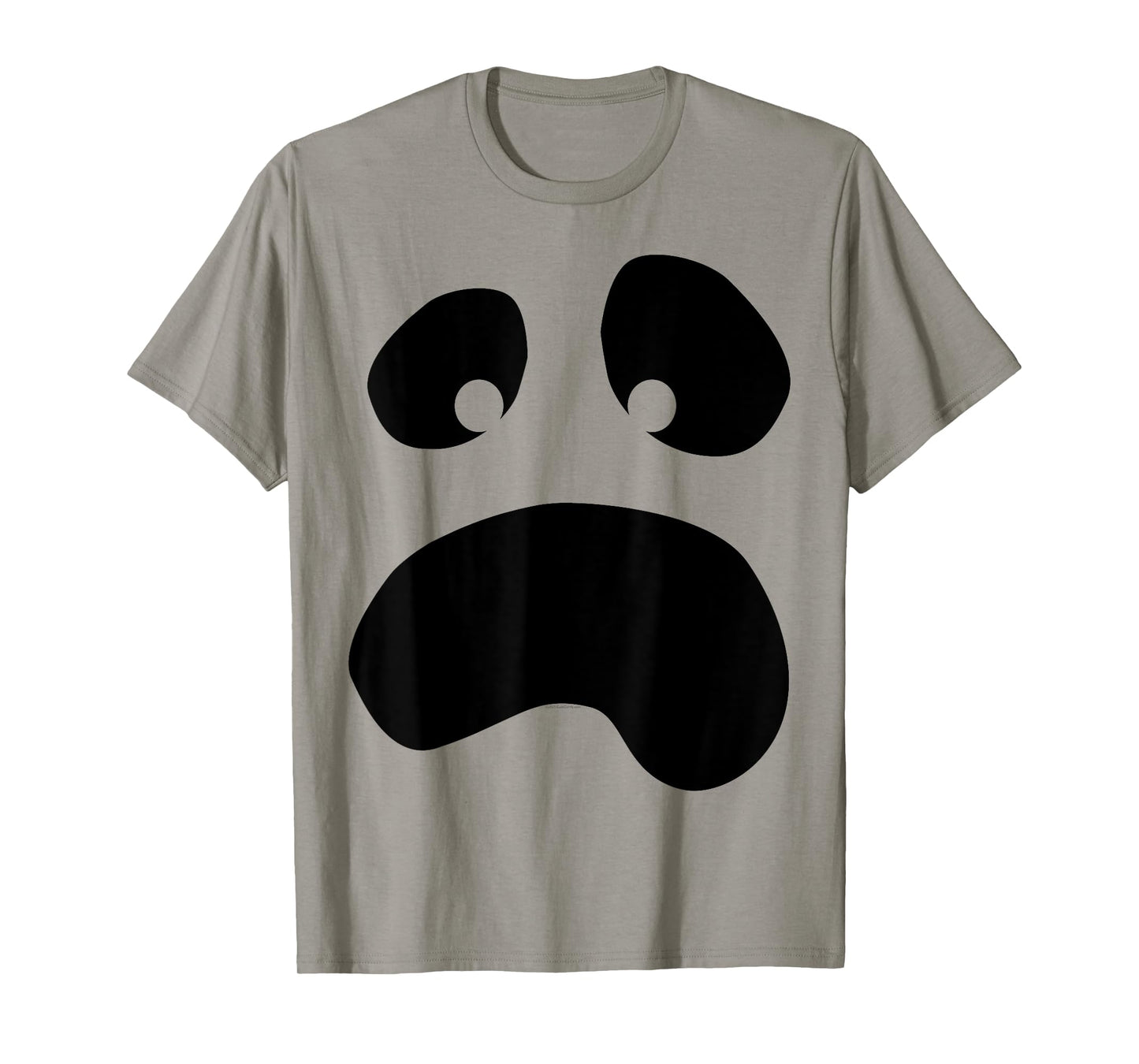 Silly Face Ghost Halloween Lazy Costume T-Shirt