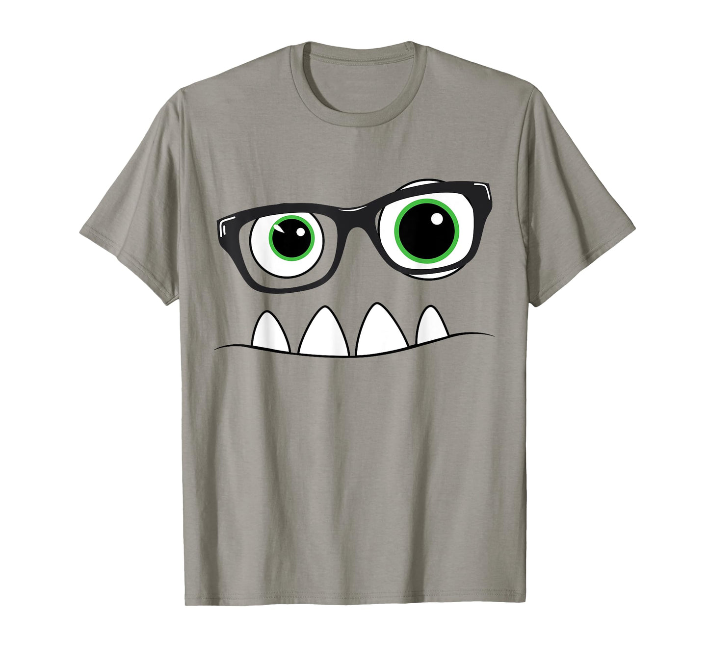 Monster Face Nerd Halloween Costume T Shirt Funny Kids Gifts