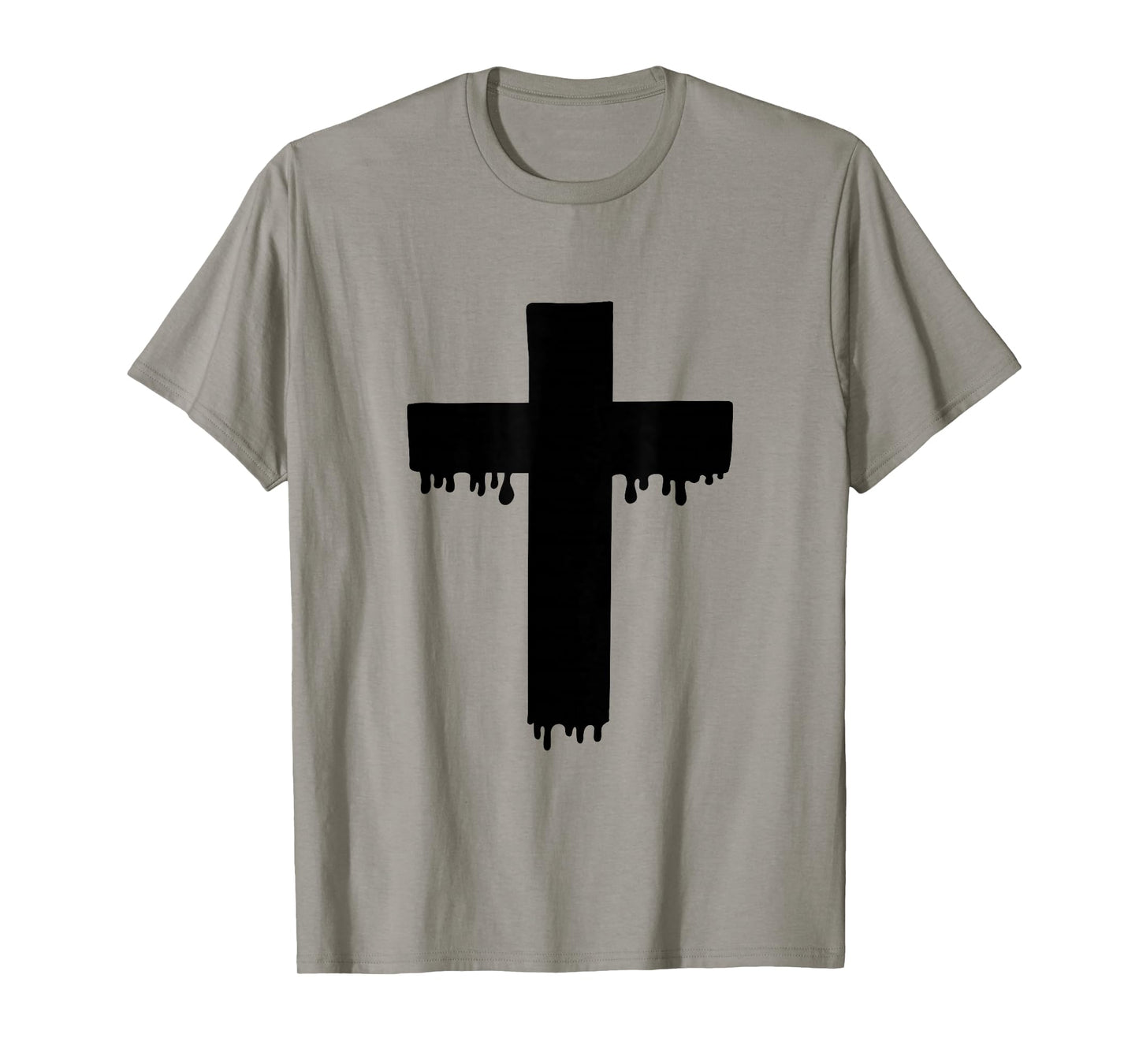 Kawaii Black Drippy Cross, Gurokaw Pastel Goth Aesthetic T-Shirt