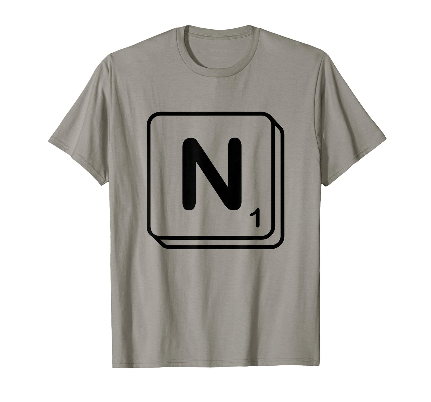 Letter N Word Game Tile T-Shirt