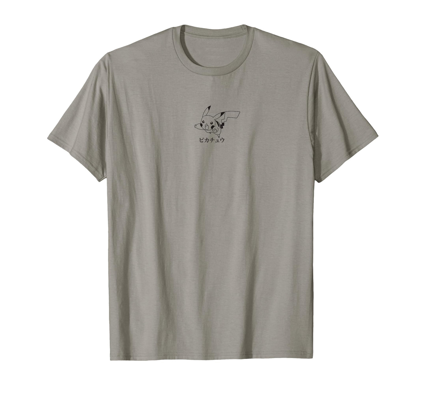 Pokémon Pikachu Black and White Quick Attack Kanji Logo T-Shirt