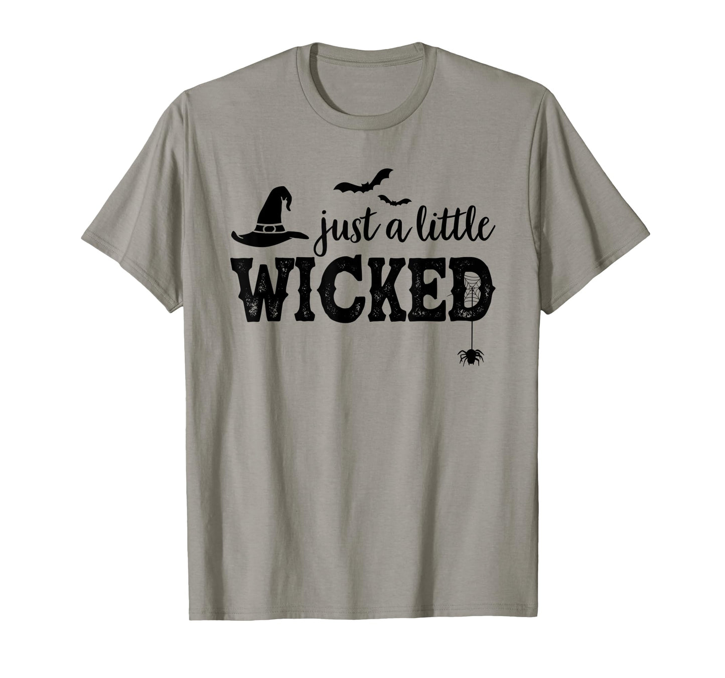 Just A Little Wicked Halloween Shirt for Women Witch T-Shirt