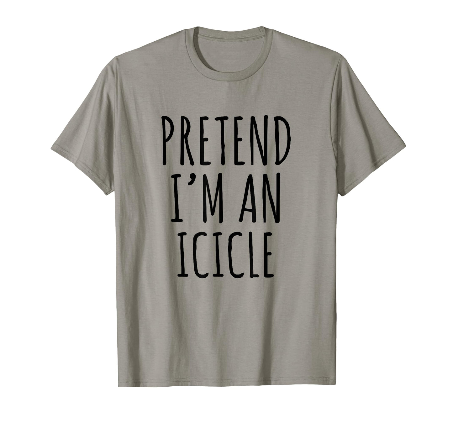 Lazy Halloween Costume Pretend I'm A Icicle Simple T-Shirt