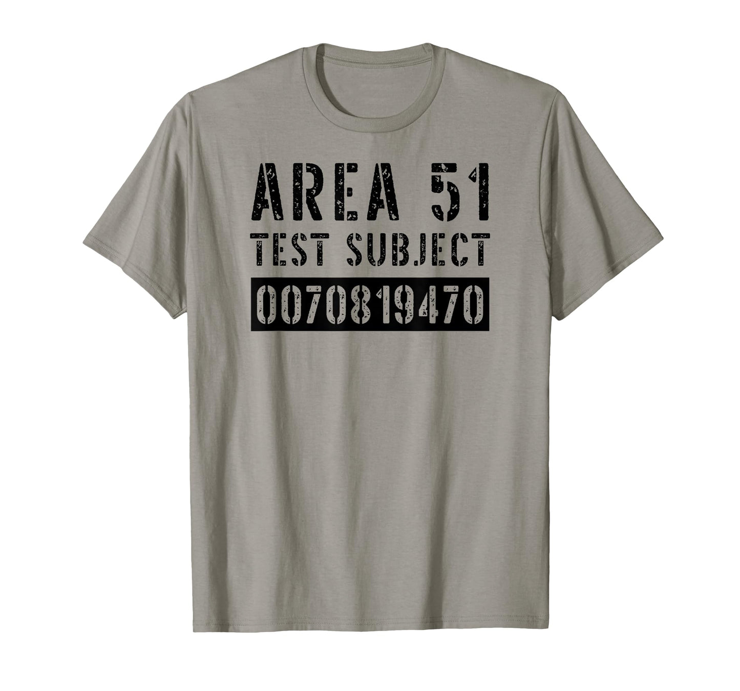 Area 51 Test Subject Costume Roswell Alien UFO Conspiracy T-Shirt