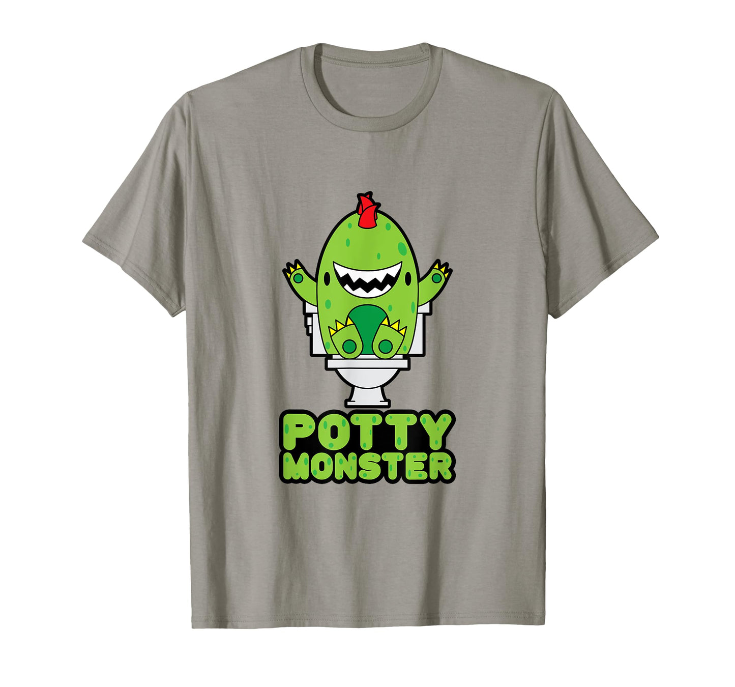 Potty Training Shirt For Boys Cute Toddler Potty Monsters T-Shirt
