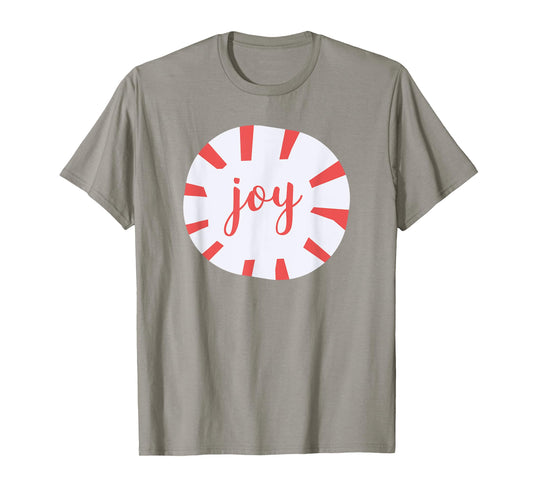 Joy - Peppermint Christmas T-shirt T-Shirt