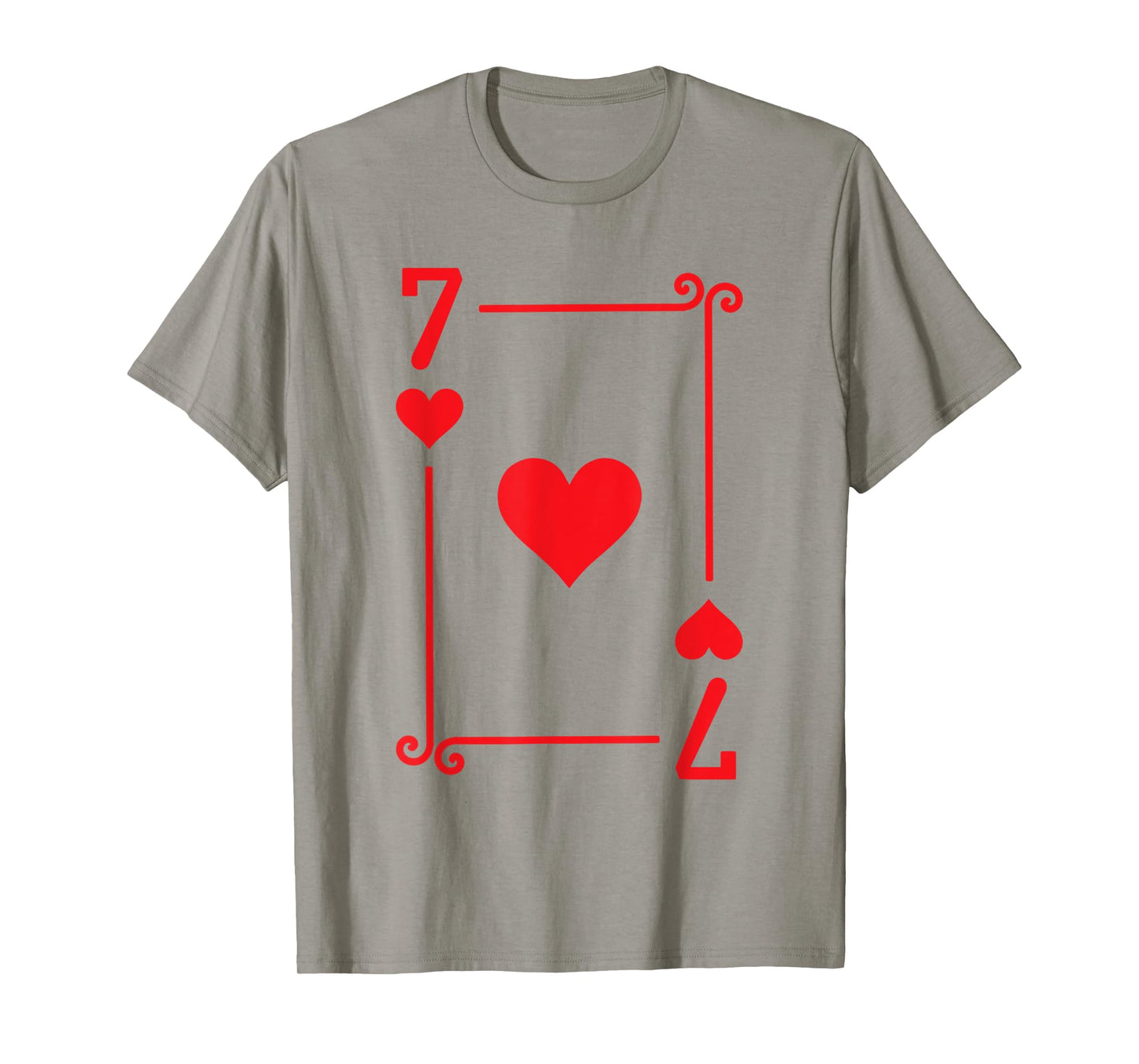 Playing Cards Costume - 7 Hearts Card - Seven Card T-Shirt
