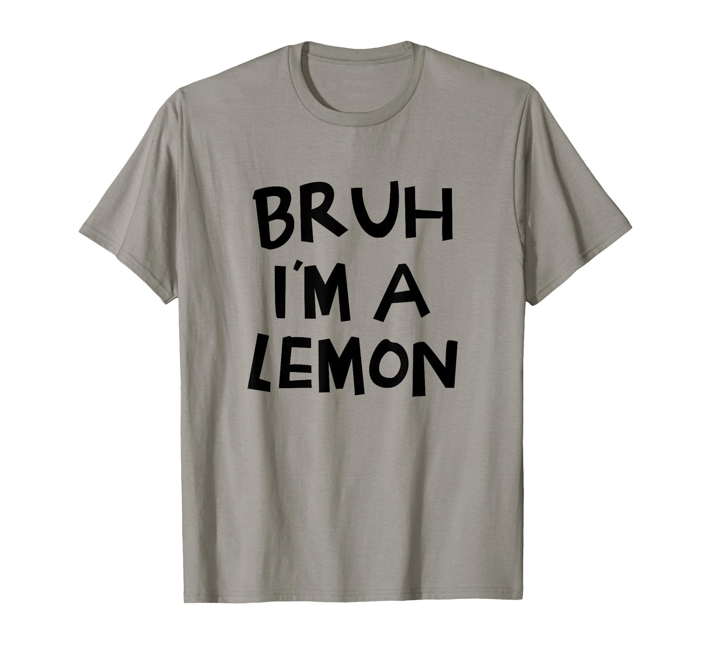Bruh I'm A Lemon Funny Halloween Costume Men Women Boy Girl T-Shirt