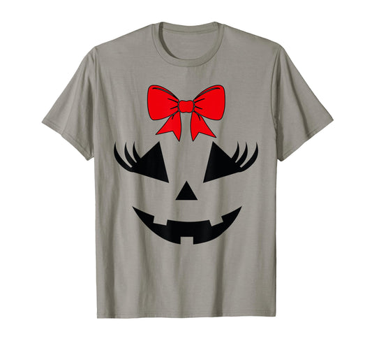 Scary Spooky Jack O Lantern Face Pumpkin Halloween Women T-Shirt