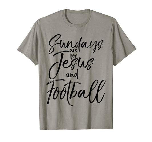 Sundays are for Jesus and Football Vintage Christian Shirt