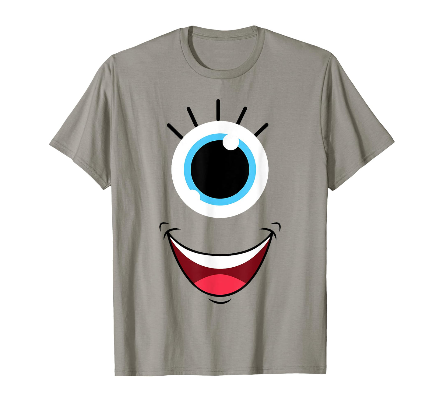 Funny Scary Monster Eyeball Face Easy Halloween Costume T-Shirt