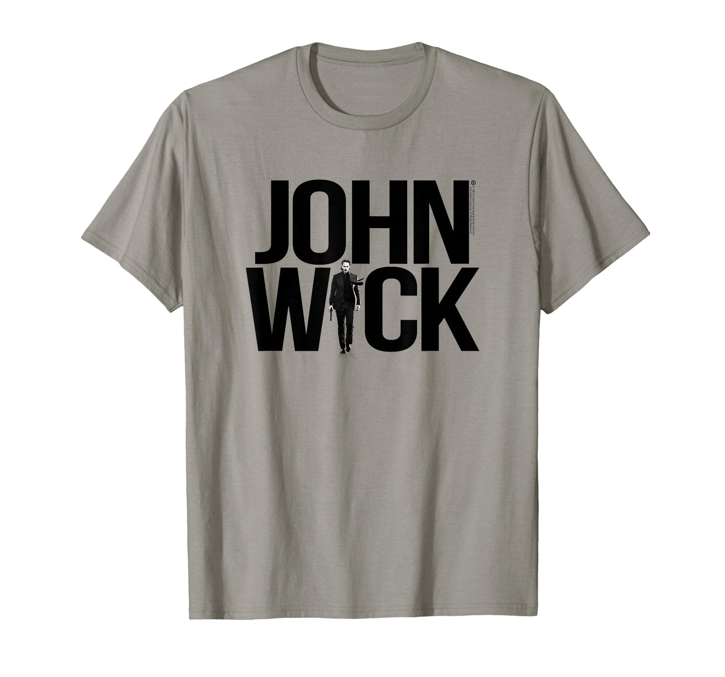 John Wick Bold Logo with Photo Action Movie T-Shirt