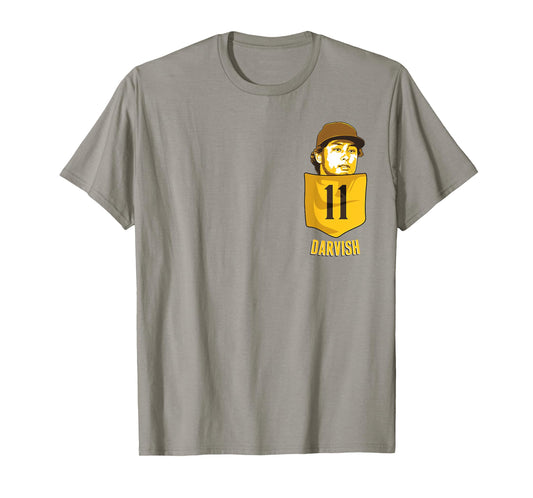Yu Darvish San Diego Baseball Pocket Tee MLBPA T-Shirt