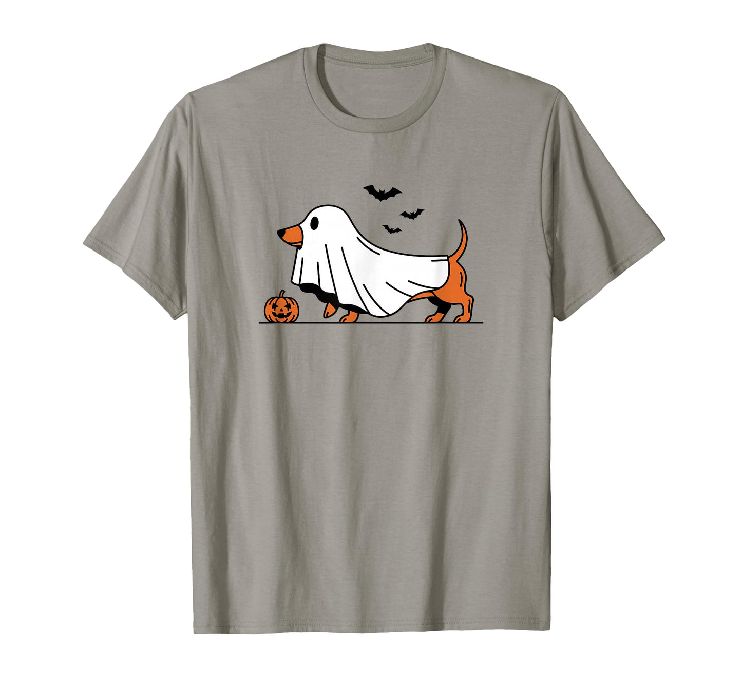 Dachshund Ghost Funny Wiener Dog Halloween Costume T-Shirt