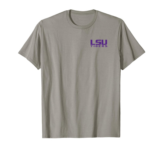 LSU Tigers Front/Back Retro White Officially Licensed T-Shirt