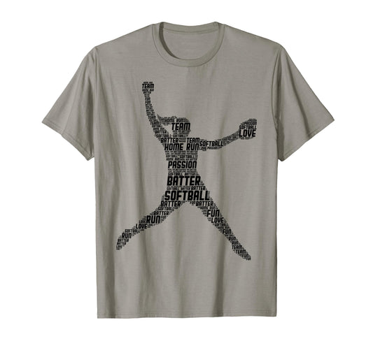 Softball Girls Women Kids T-Shirt