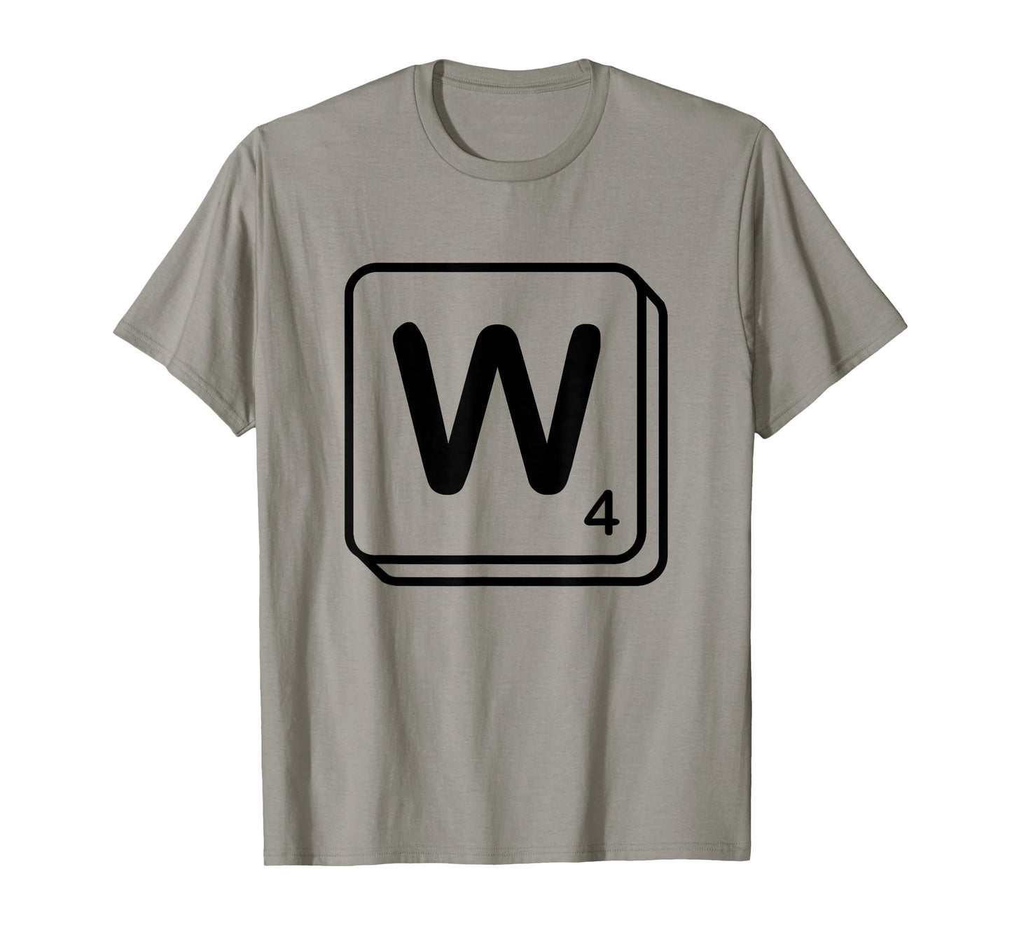 Letter W Word Game Tile T-Shirt