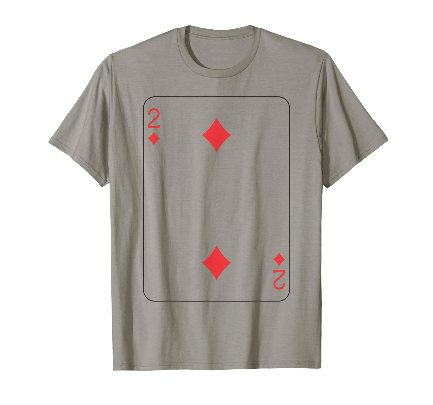 Two of Diamonds | Deck of Cards Front and Back Group Costume T-Shirt