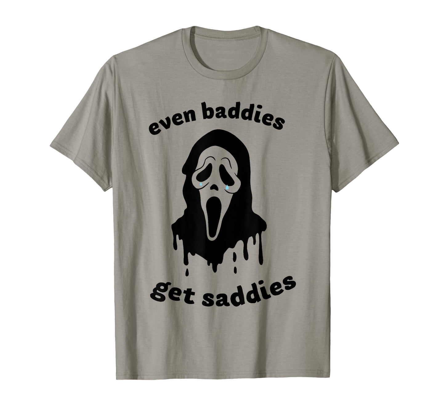 Even Baddies Get Saddies Ghost Mental Health Halloween T-Shirt