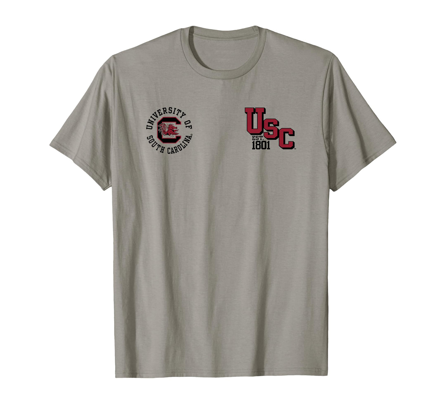 South Carolina Gamecocks Front/Back Retro White T-Shirt