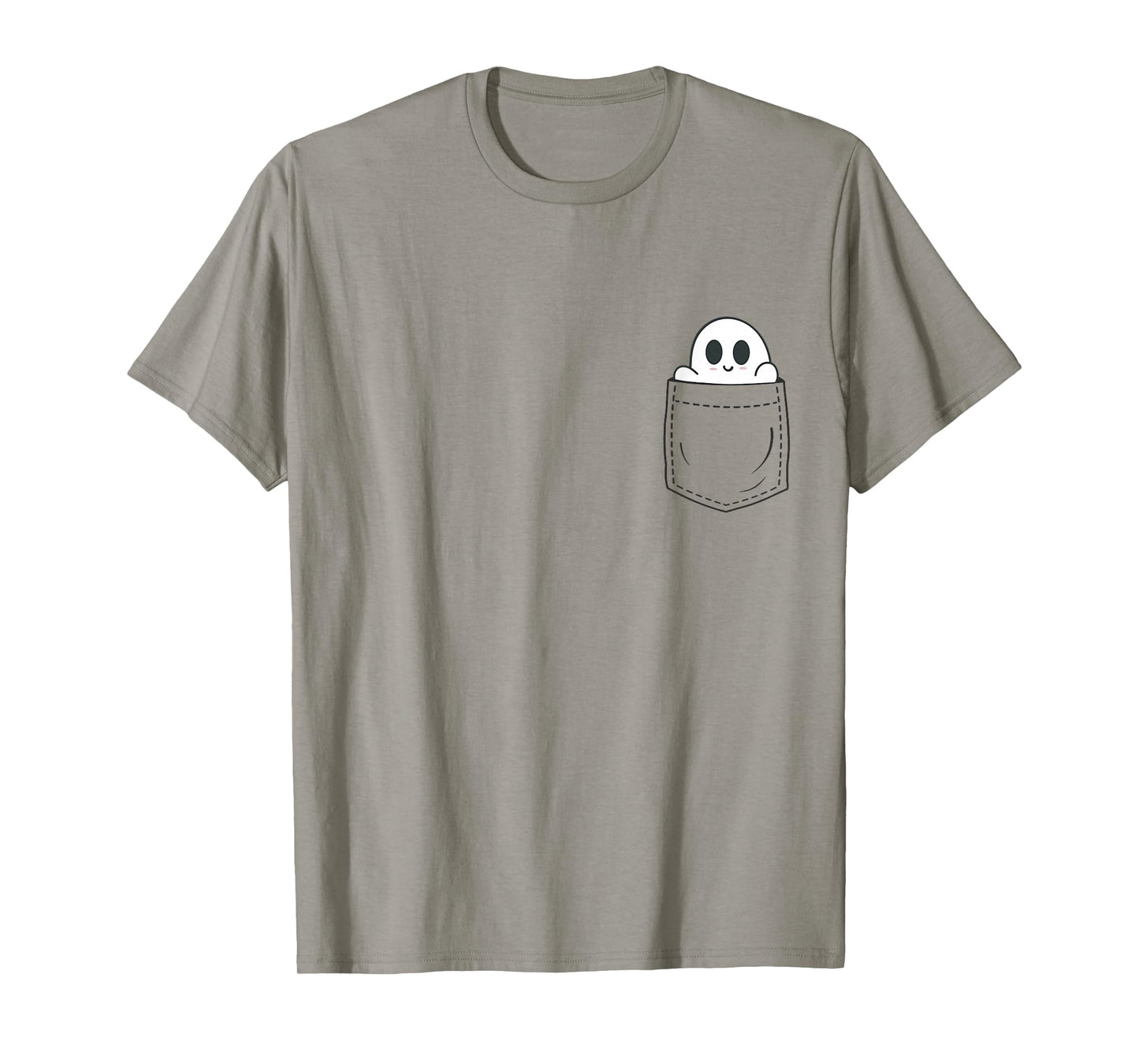 Ghost in Pocket Halloween T-Shirt
