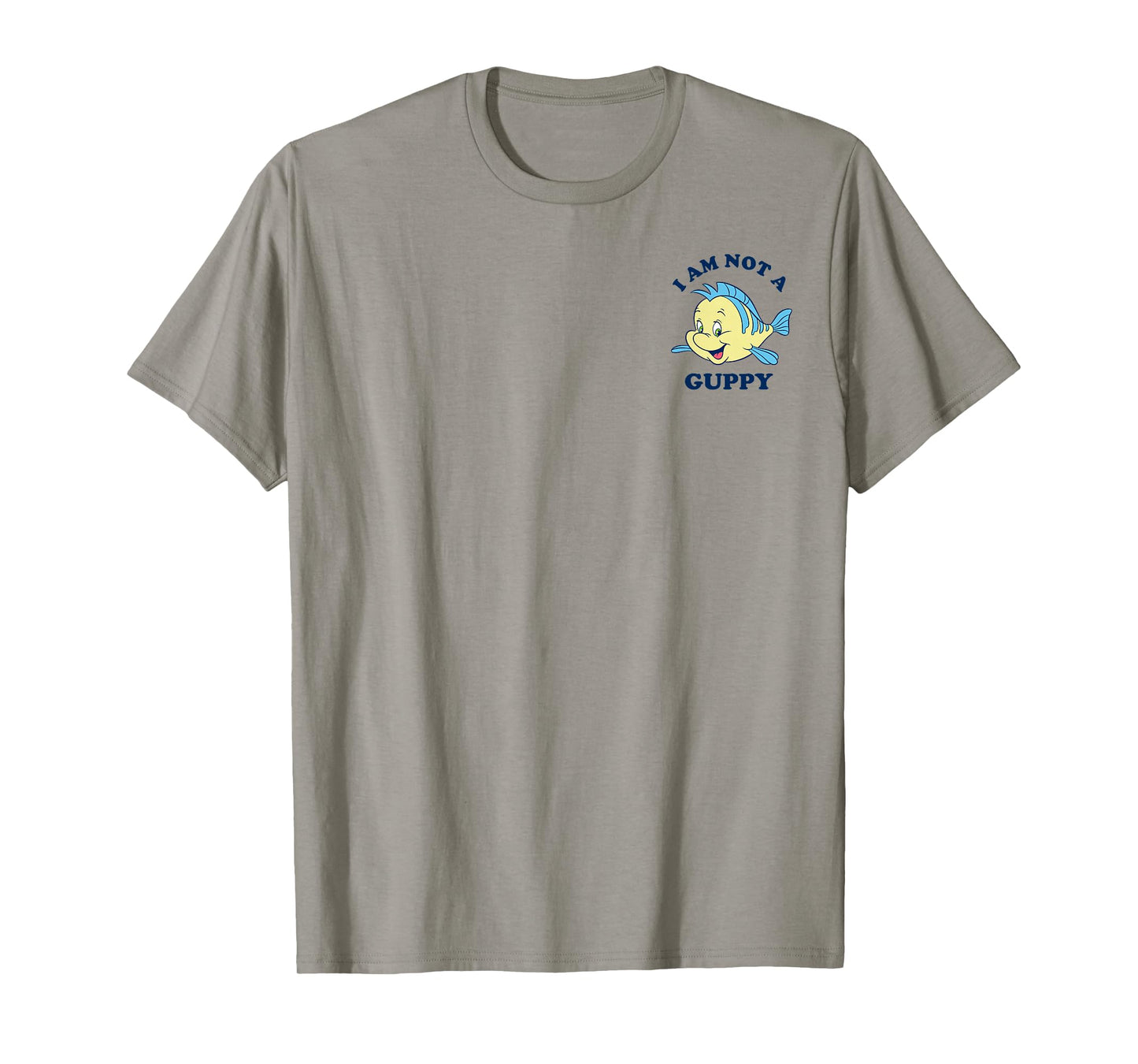 Disney The Little Mermaid Flounder I Am Not A Guppy Pocket T-Shirt