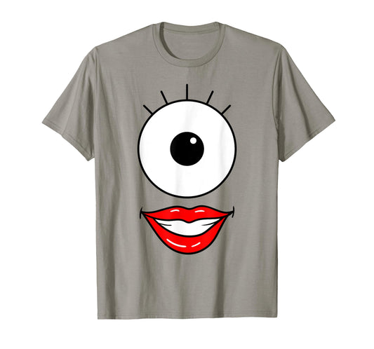 Funny Cute Monster Face One Eyeball Easy Halloween Costume T-Shirt