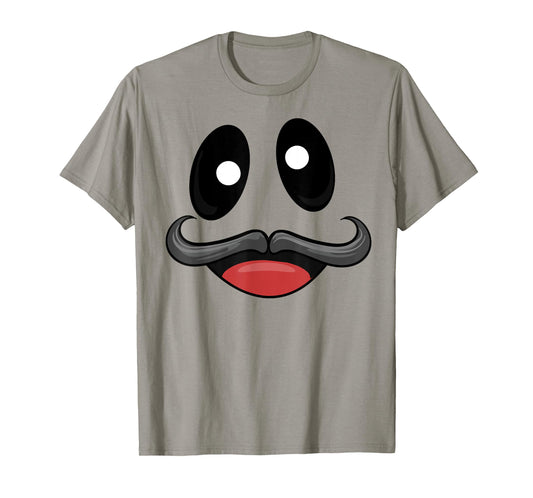 Ghost Face Costume with Funny Mustache T-Shirt