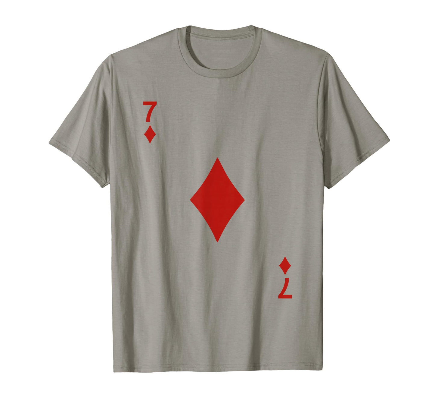 Seven of Diamonds 7 Blackjack Playing Cards Tshirt T-Shirt