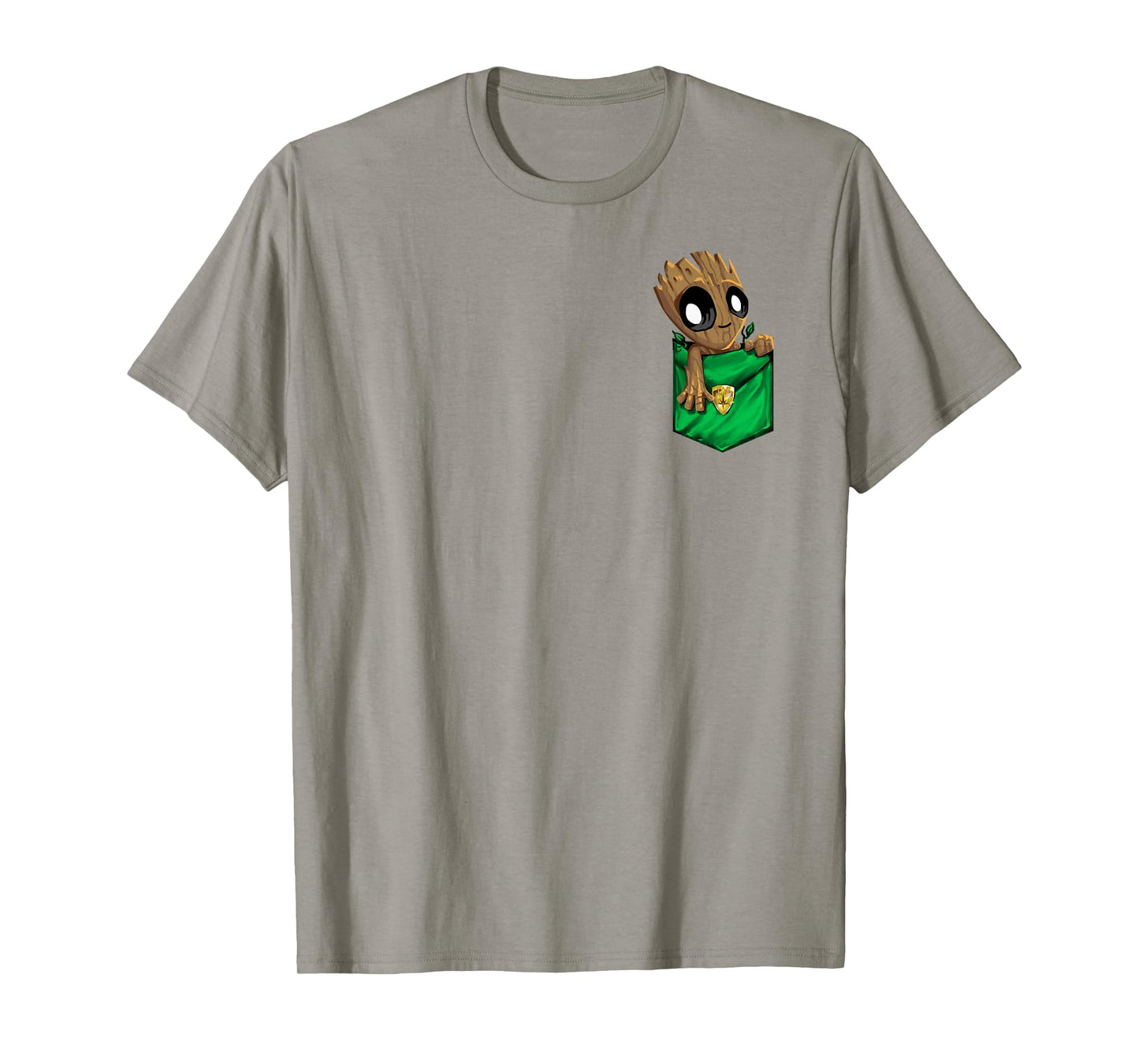 Marvel Groot Left Chest Pocket Graphic T-Shirt T-Shirt Small
