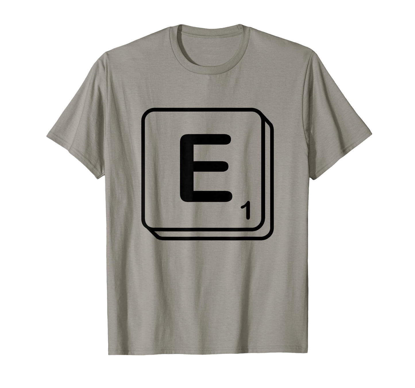 Letter E Word Game Tile T-Shirt
