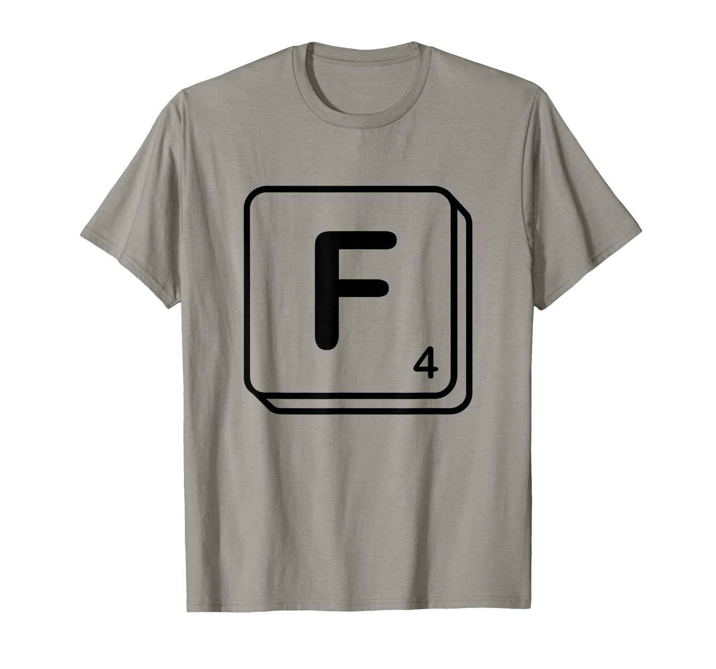 Letter F Word Game Tile T-Shirt
