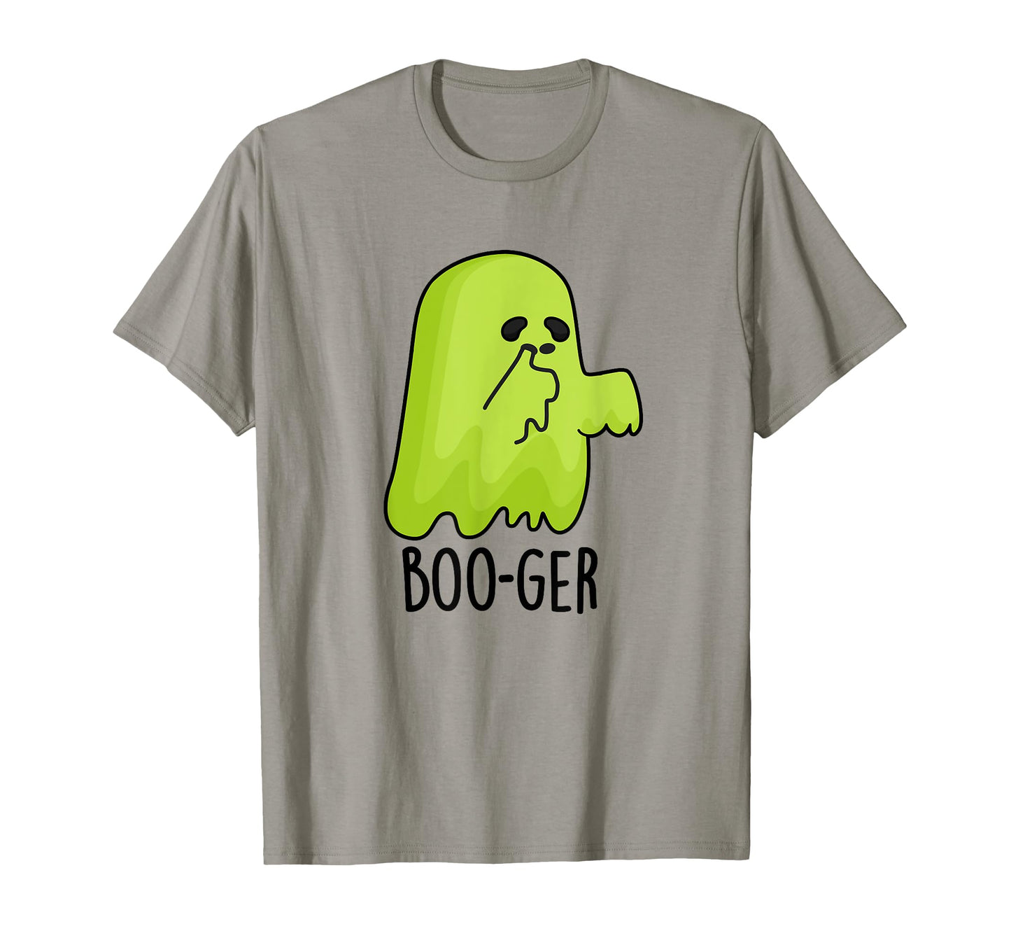 Boo-ger Funny Nose Picking Ghost Pun T-Shirt