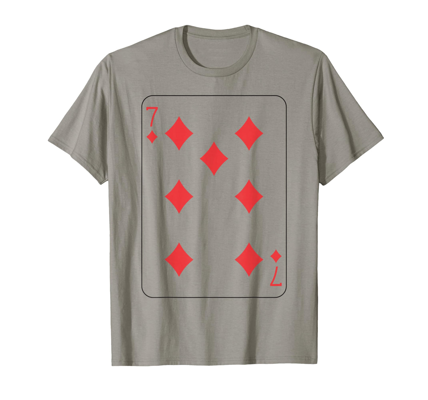 Seven of Diamonds | Deck of Cards Front and Back Costume T-Shirt