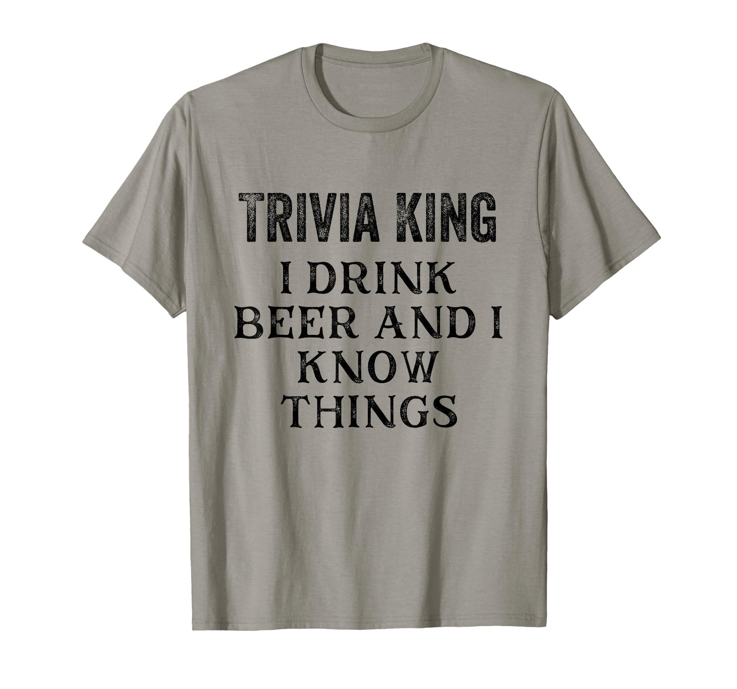 Trivia King Mens Gift Triva Quiz Game Night T-Shirt