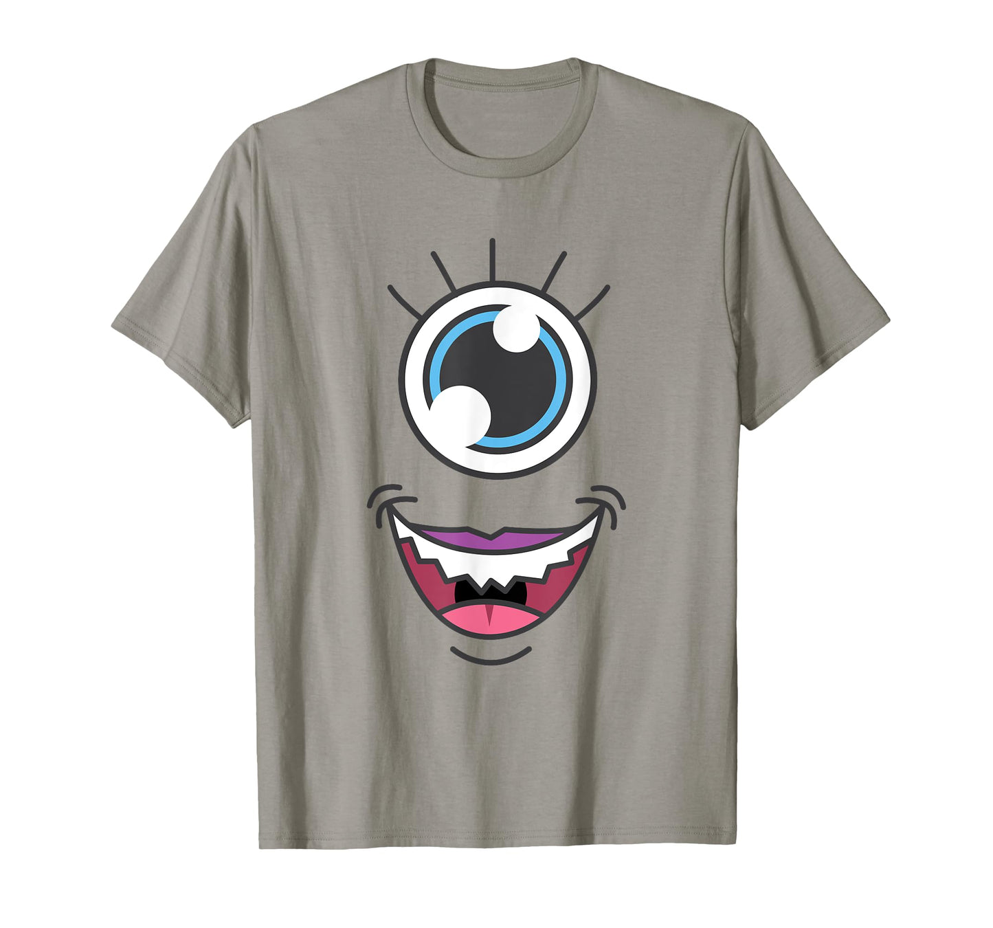 Funny Scary Monster Eyeball Face Halloween T-Shirt