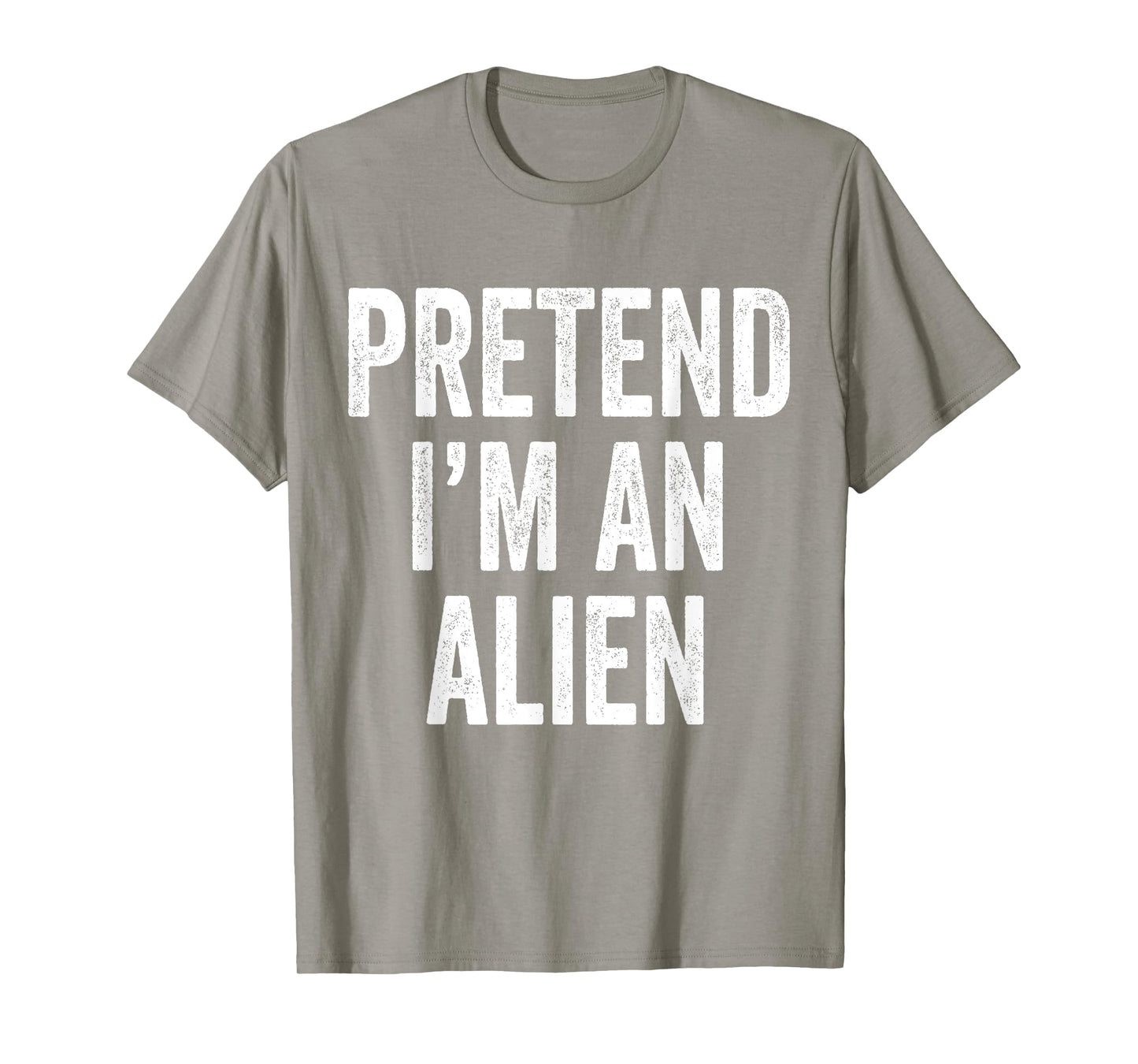 Retro Pretend I'm An Alien Funny Lazy Halloween Costume T-Shirt