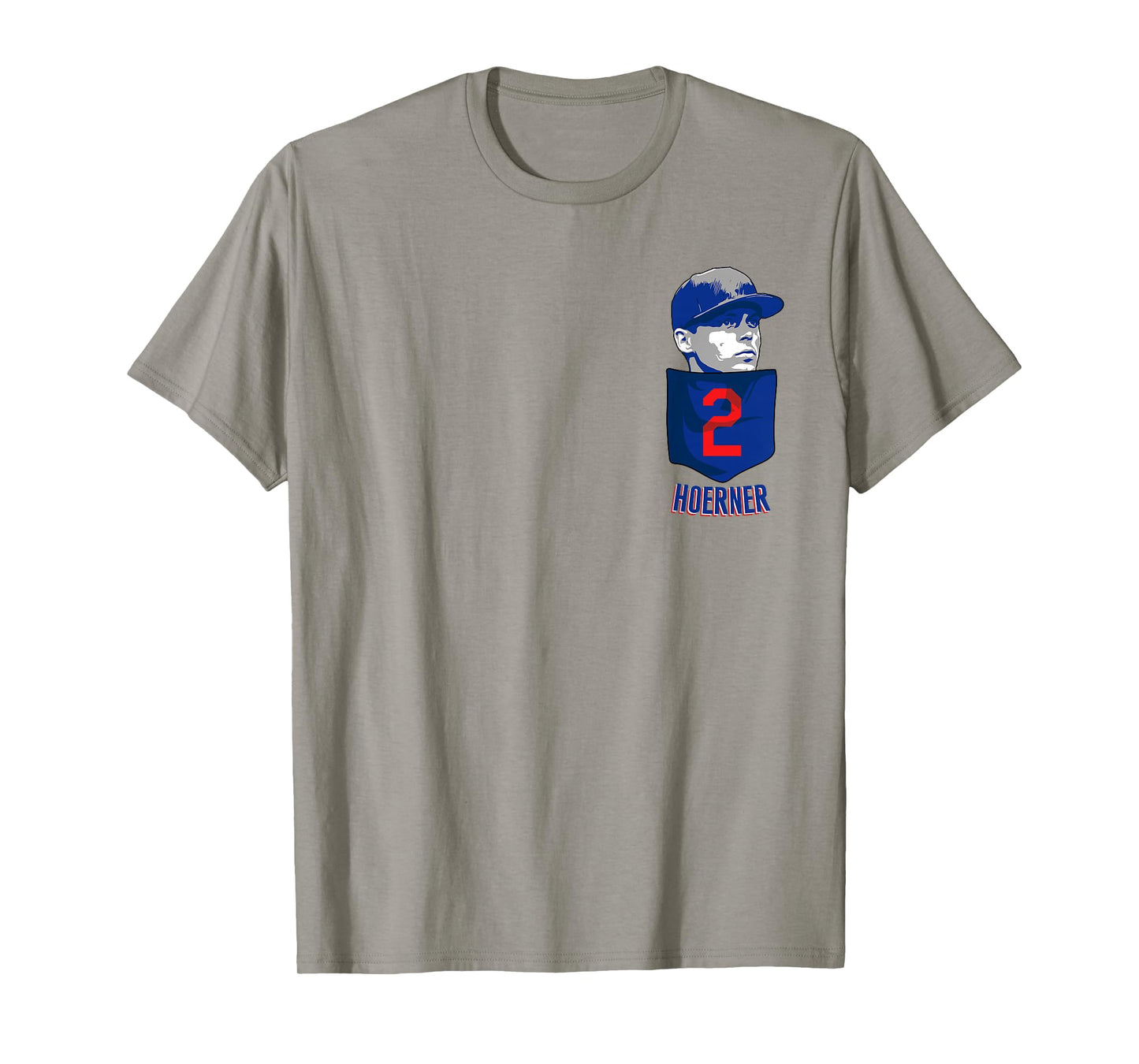 Nico Hoerner Chicago Baseball Pocket Tee MLBPA T-Shirt